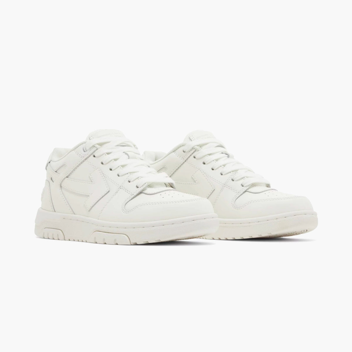 Off-White Out Of Office OOO Low Tops Leather White