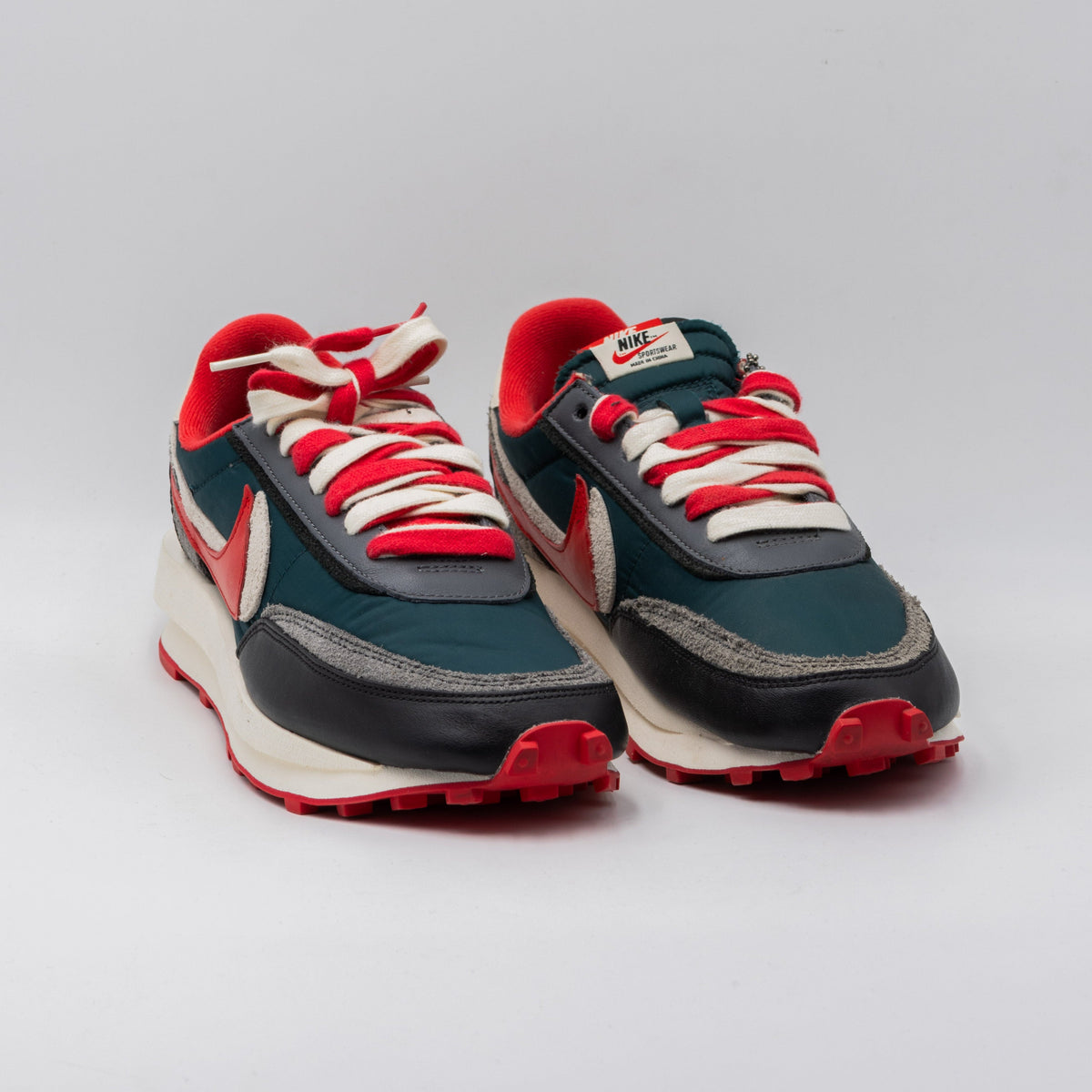 Nike LD Waffle sacai Undercover Midnight Spruce University Red