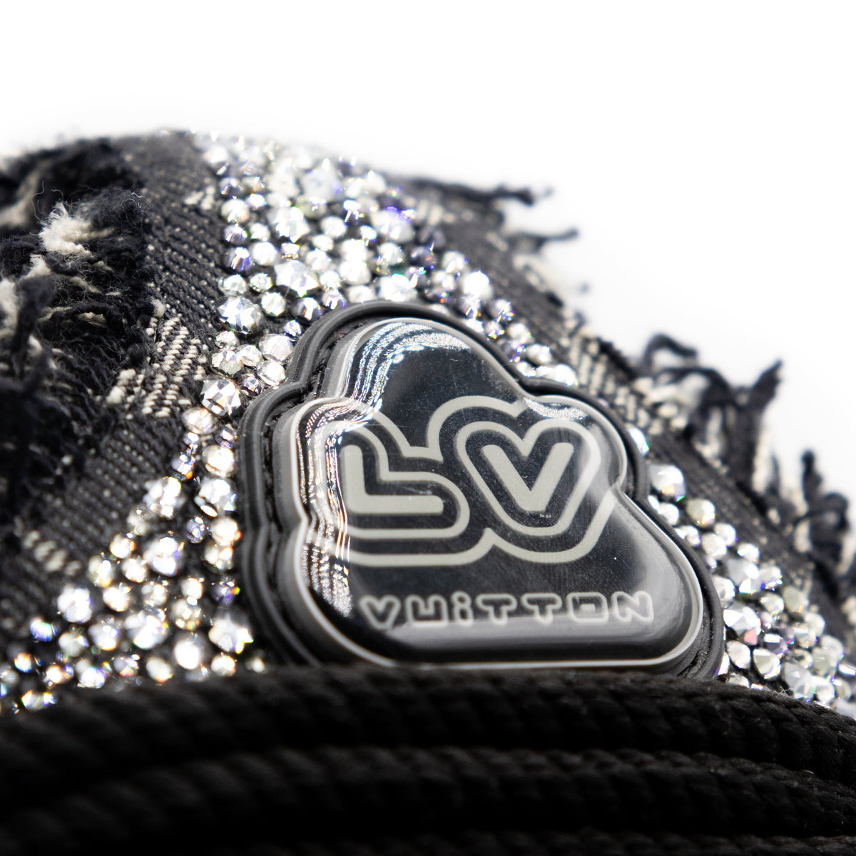 Louis Vuitton Skate Black Swarovski Monogran