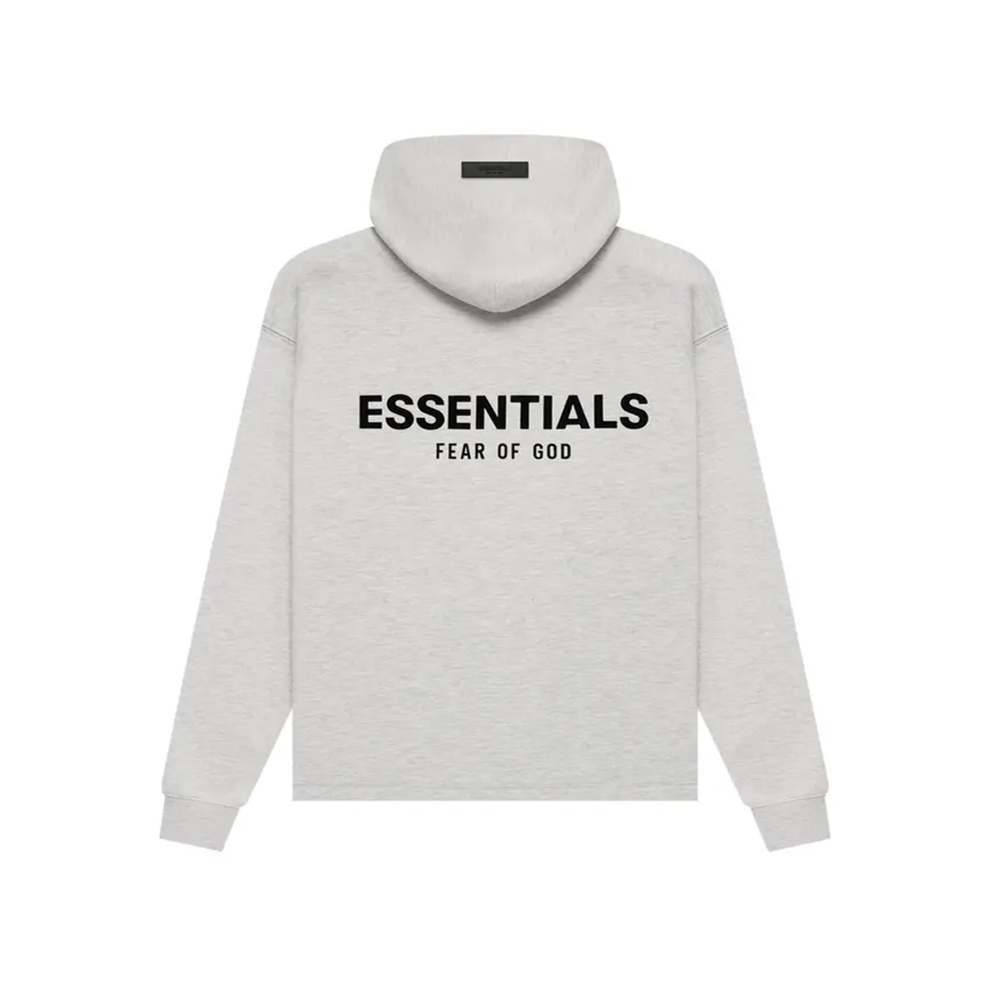 Essentials Hoodie Light Oatmeal Relaxed Gris Clair Fear Of God