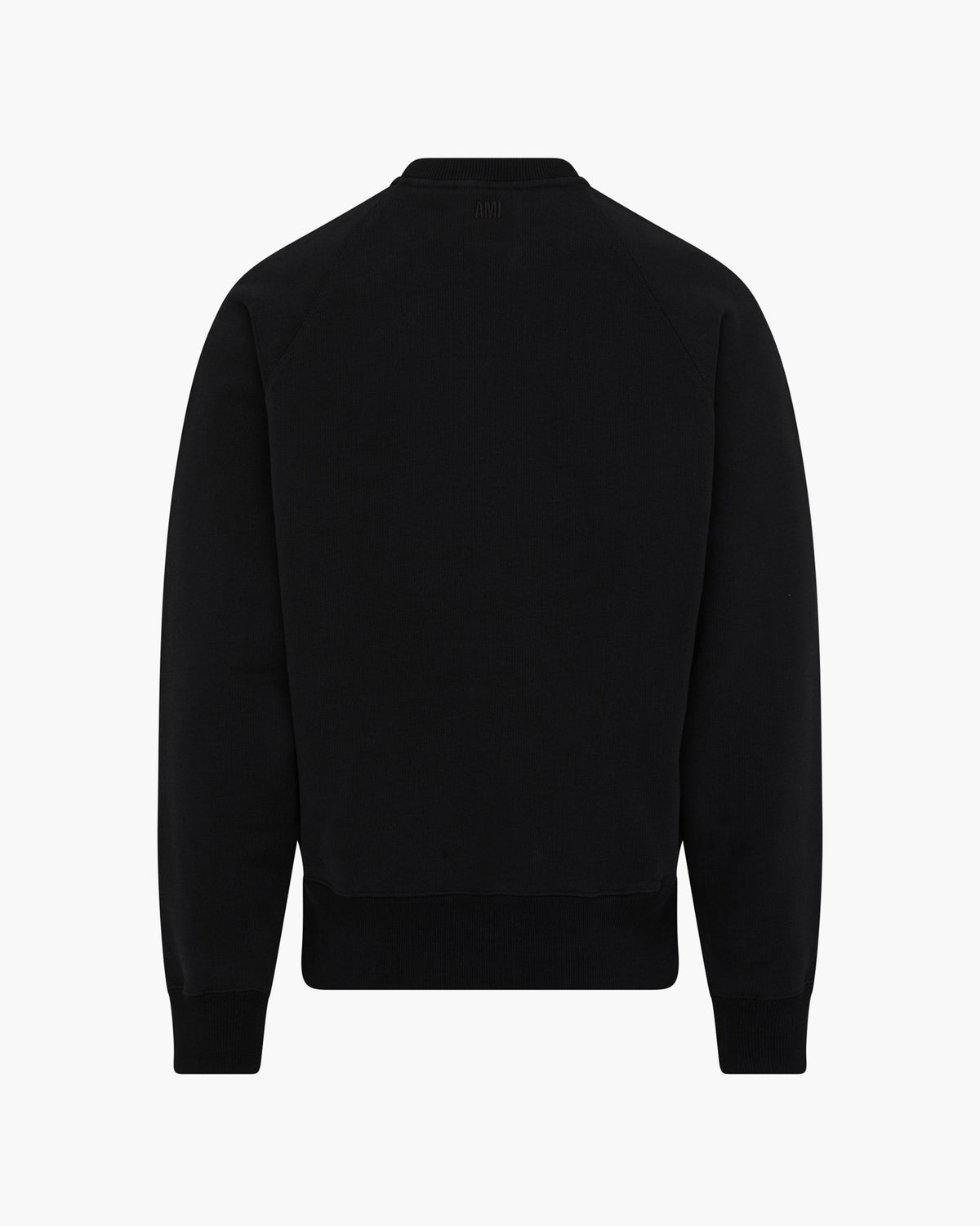 Ami Paris Pull Noir Col Rond Ami de Coeur Noir
