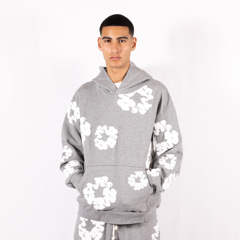 Denim Tears Hoodie The Cotton Wreath Gris