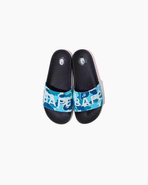 A Bathing Ape ABC Camo Slide Blue 2023