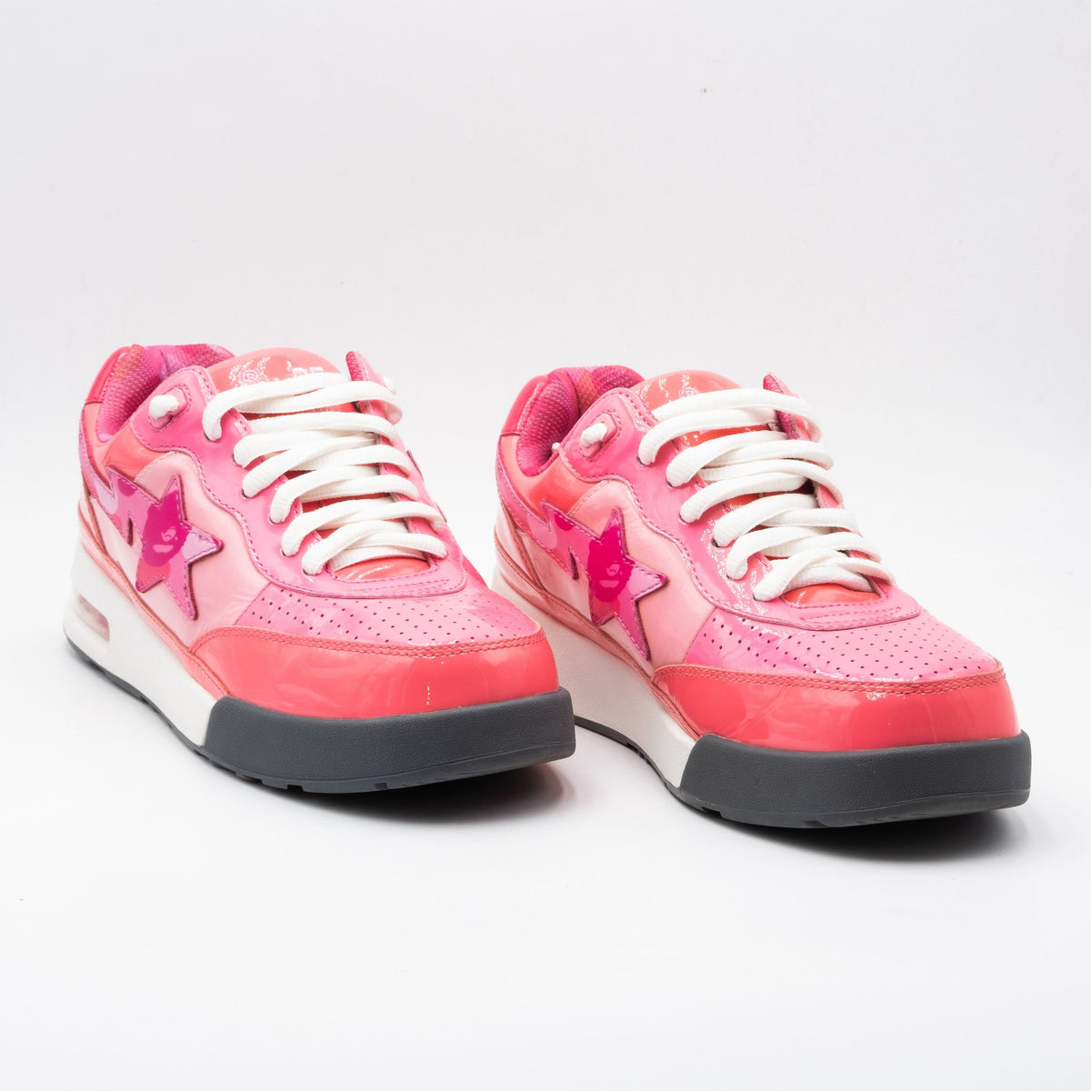 A Bathing Ape Bape Road Sta Patent Leather Pink