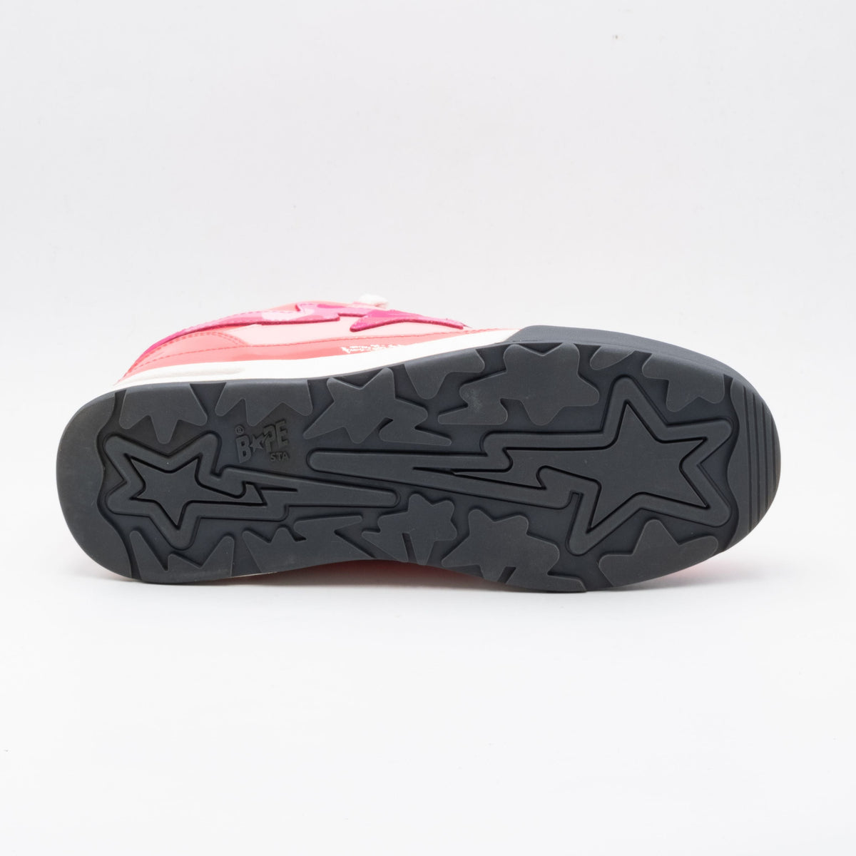 A Bathing Ape Bape Road Sta Patent Leather Pink
