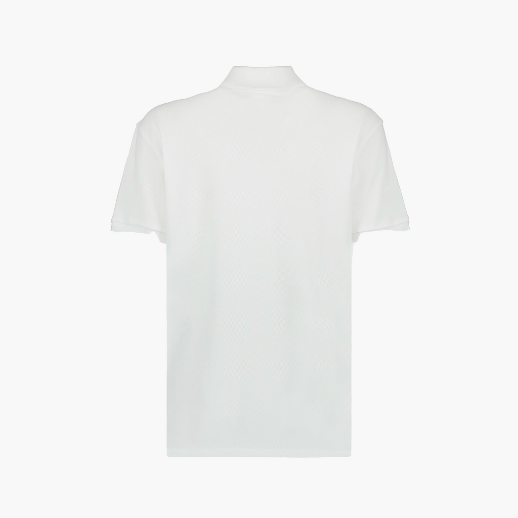 Polo Ami Paris Blanc De Coeur Rouge