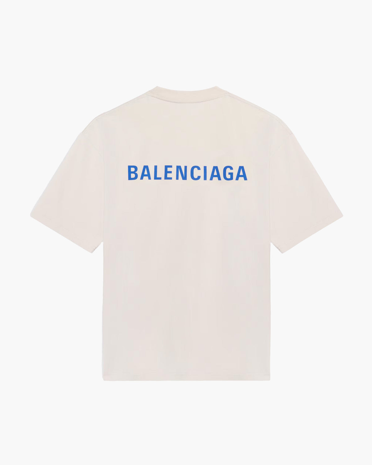 Balenciaga T-Shirt Back Logo Crème