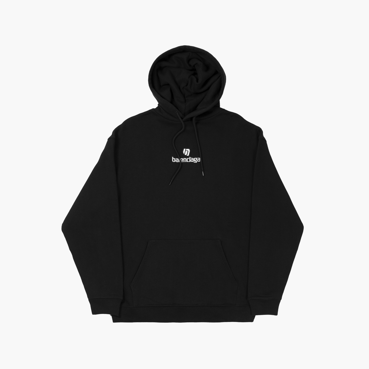 Balenciaga Hoodie Badge Logo Noir
