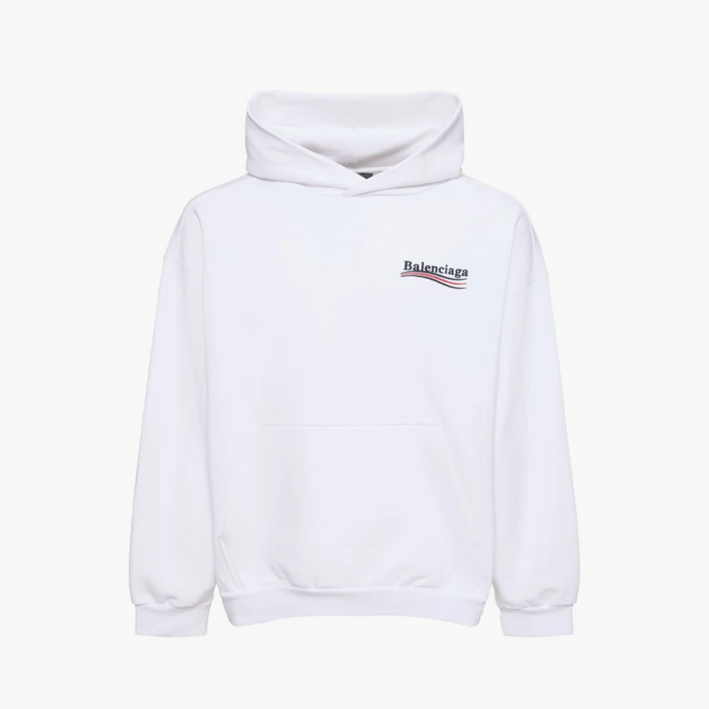 Balenciaga Hoodie Political Campaign Blanc
