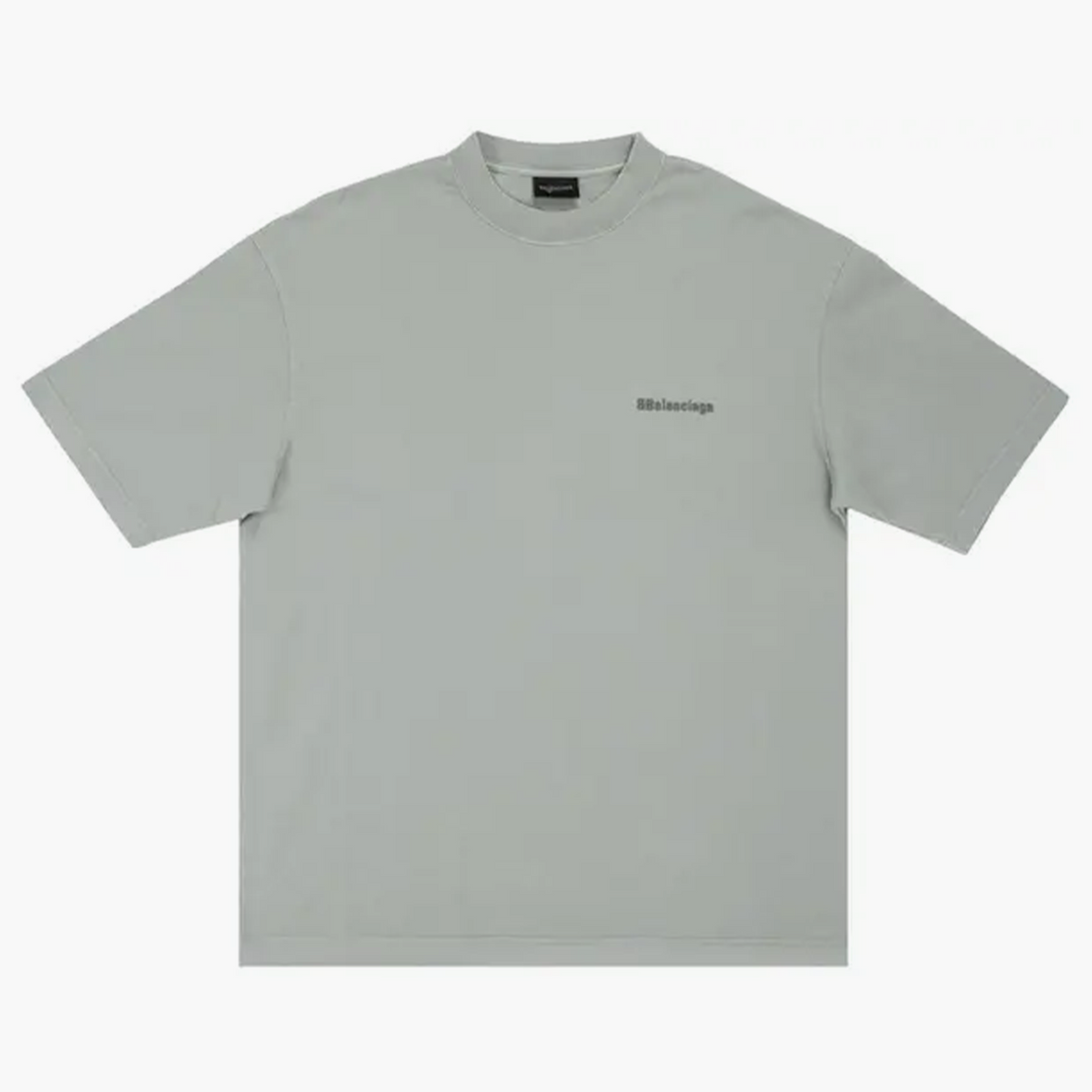 Balenciaga Small Logo Tee Grey