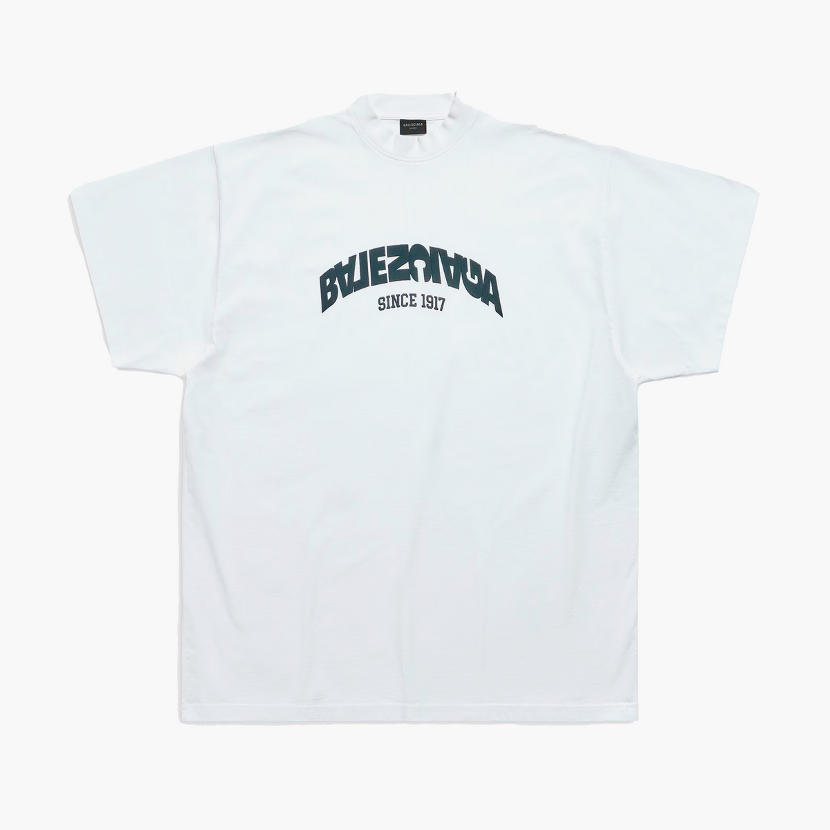 Balenciaga T-Shirt Back Flip Blanc