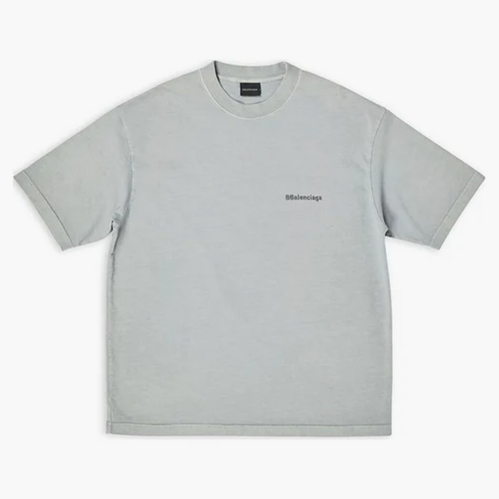 Balenciaga T-Shirt BB Logo Gris