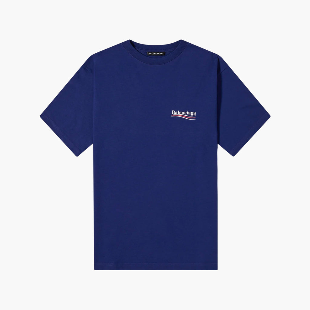 Balenciaga T-Shirt Political Campaign Bleu
