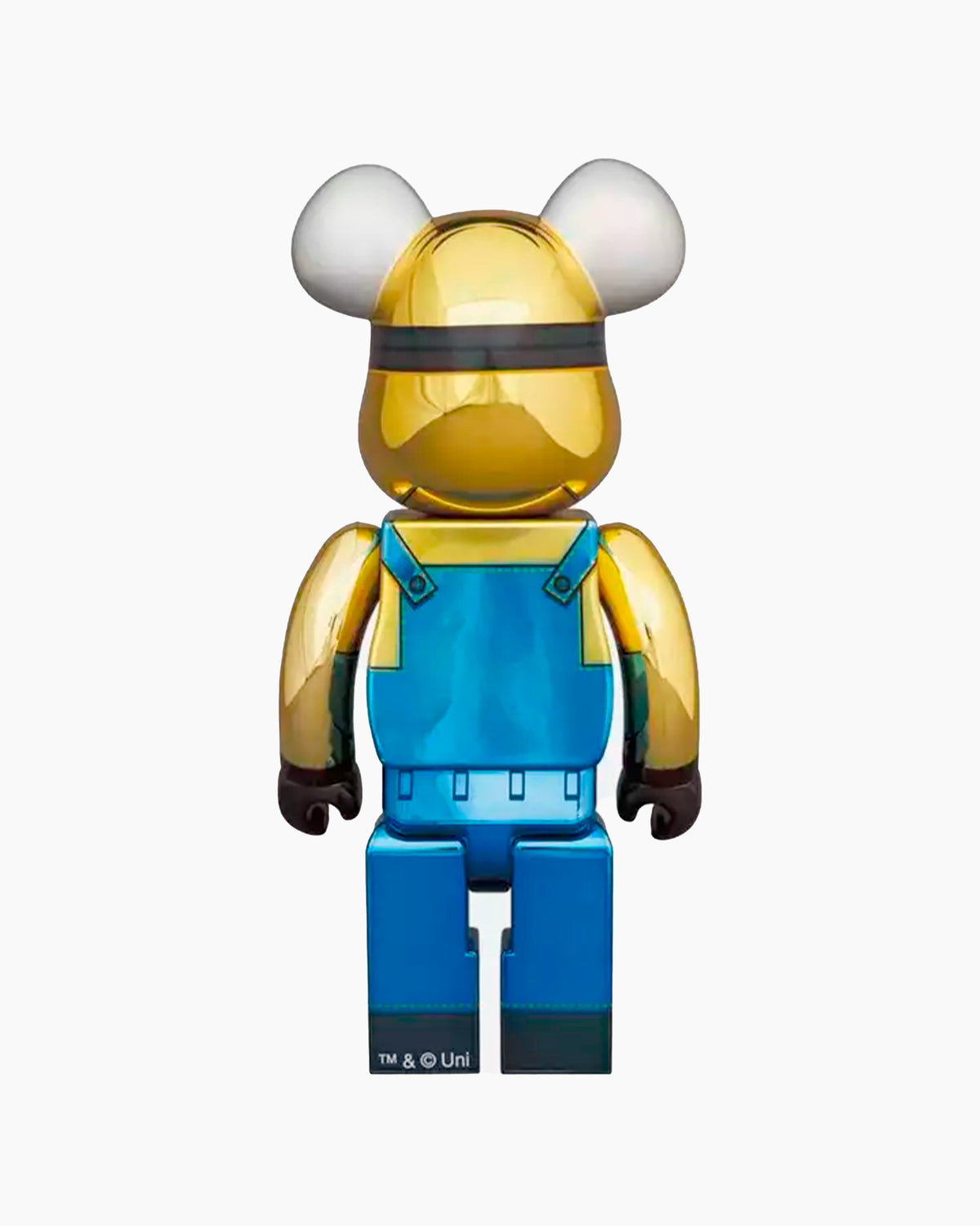 Bearbrick Dave Minion Chroom 400% + 100%