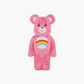 Bearbrick x Care Bears Cheer Bear Costume 1000% Pink