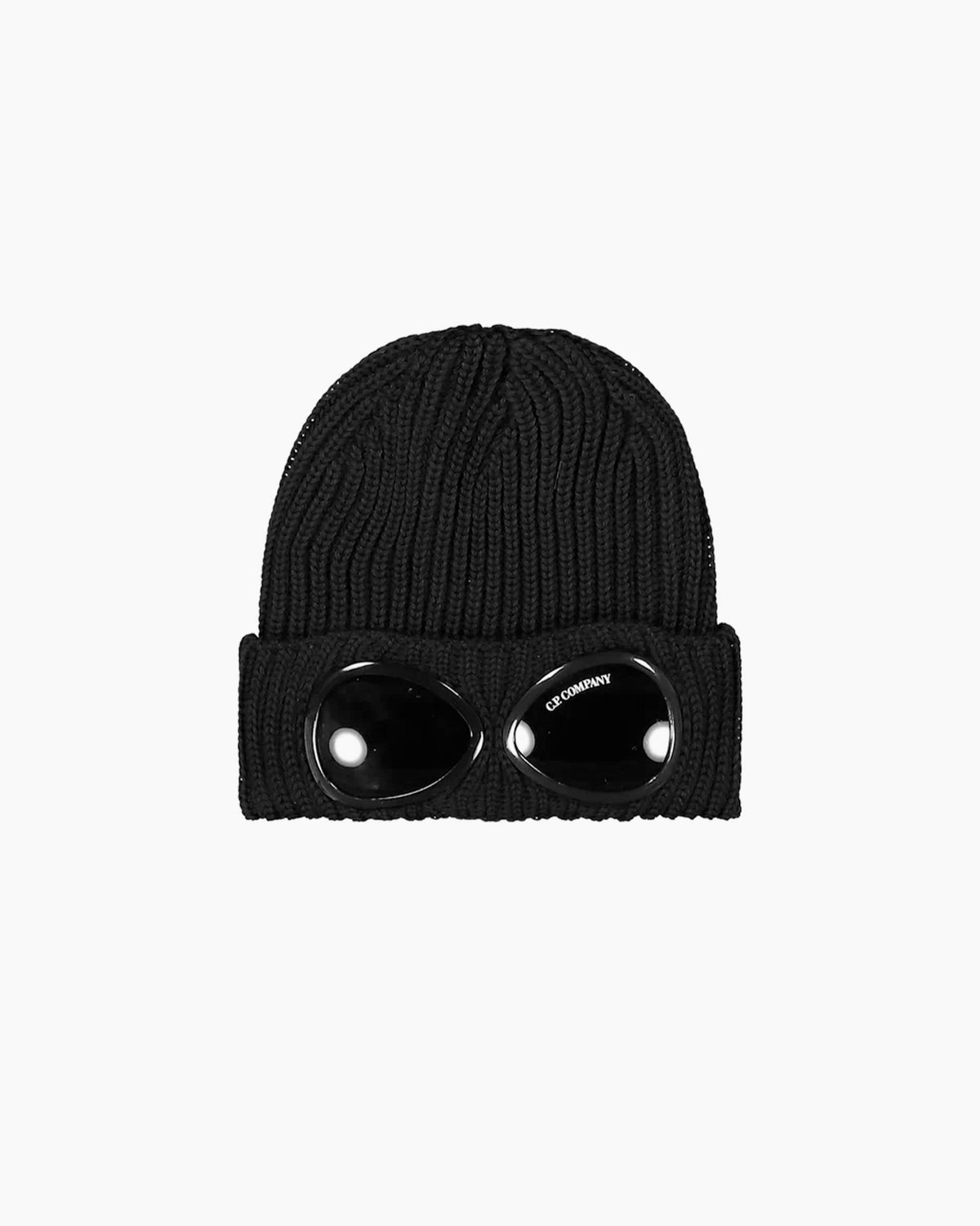 CP Company CP Company Black Merino Wool Goggle Beanie