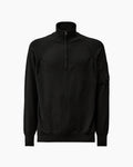 CP Company Pull Demi Zippé Noir