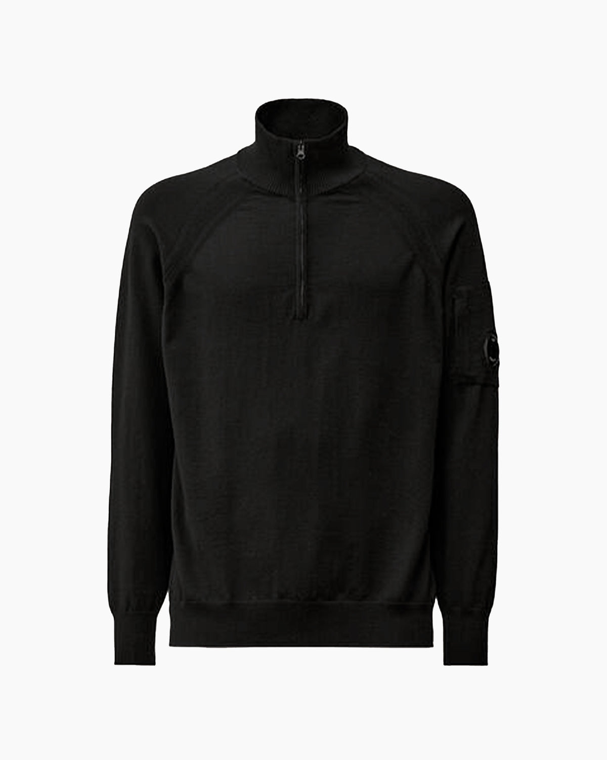 CP Company Pull Demi Zippé Noir
