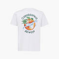 Casablanca T-Shirt Orbite Autour De L'Orange Blanc