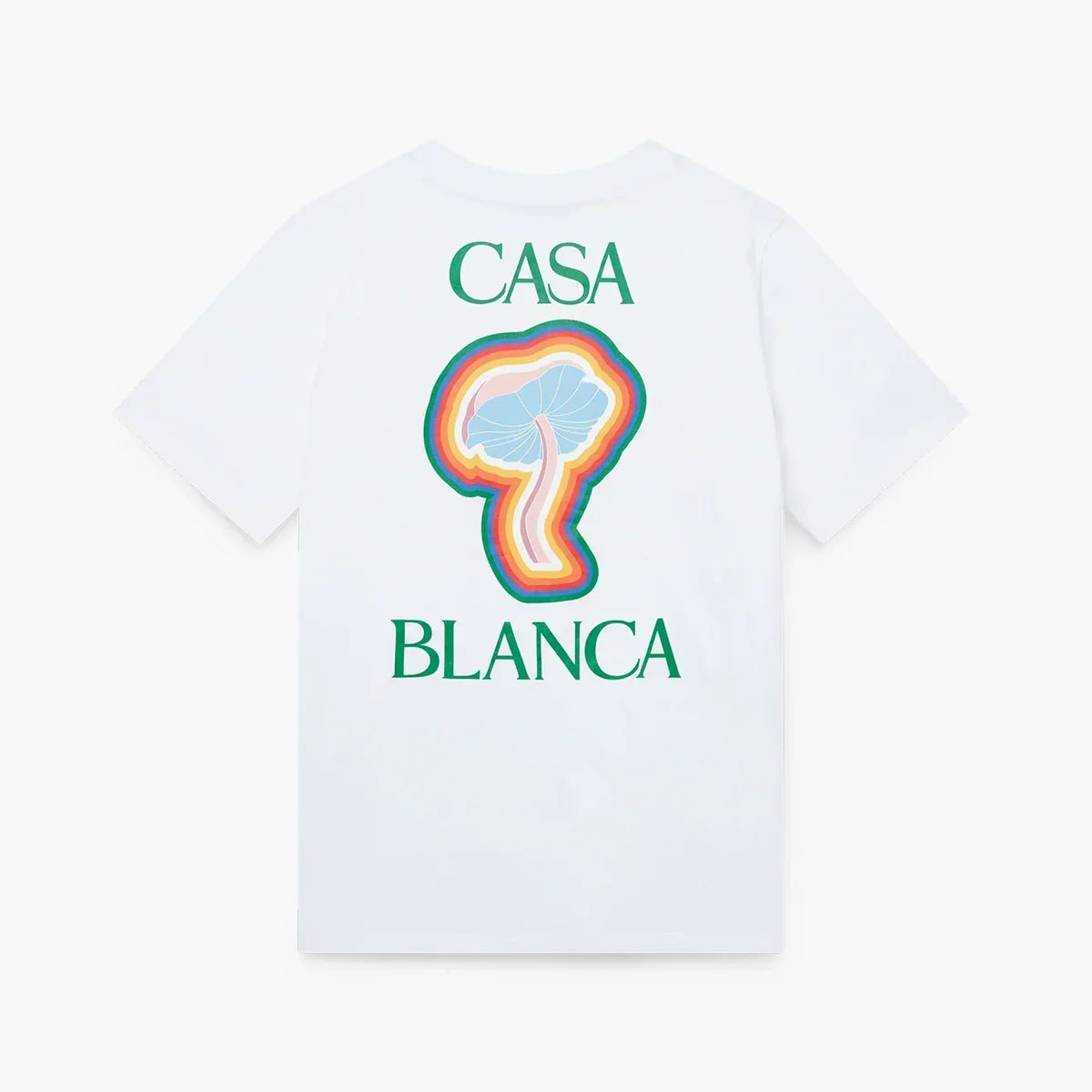 Casablanca T-shirt Rainbow Mushroom Blanc