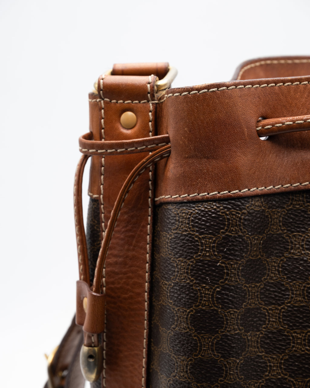 Celine Sac à main Sceau Macadam Marron