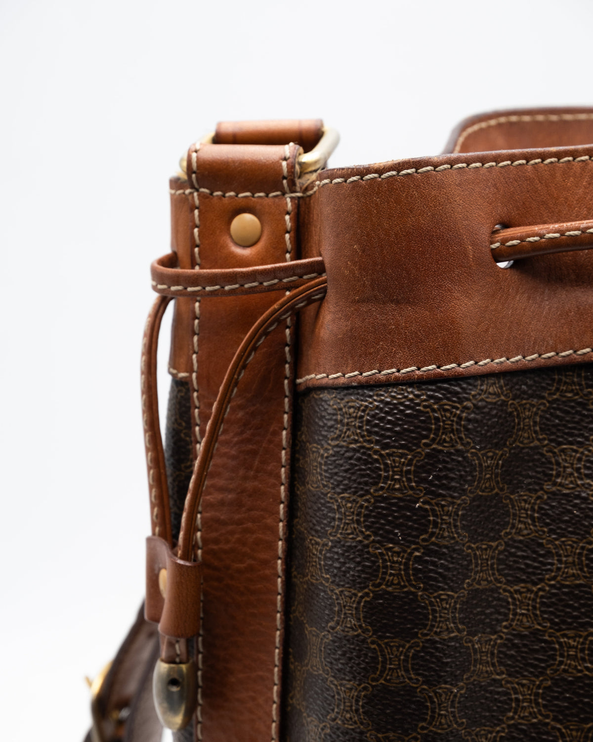 Celine Sac à main Sceau Macadam Marron