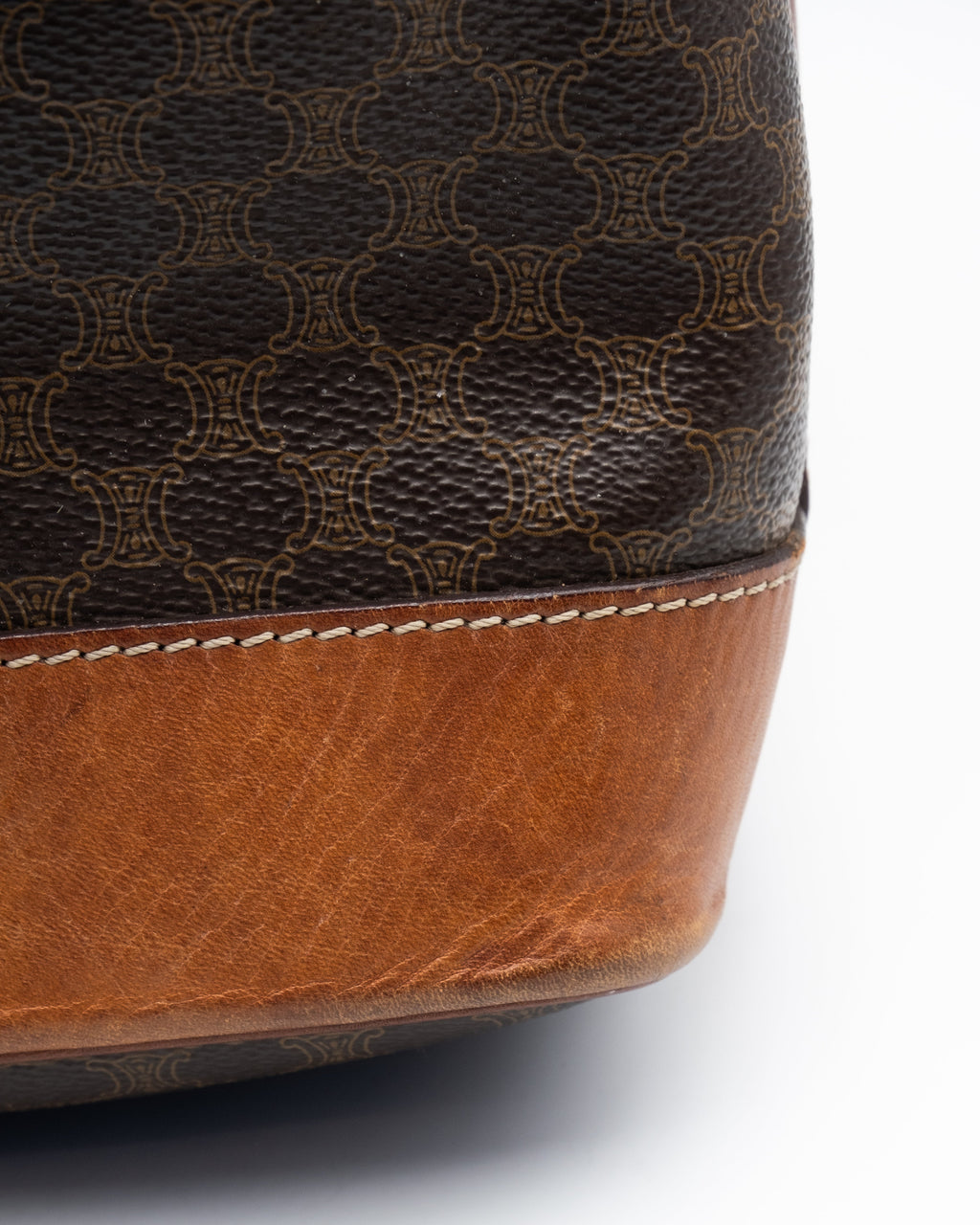 Celine Sac à main Sceau Macadam Marron