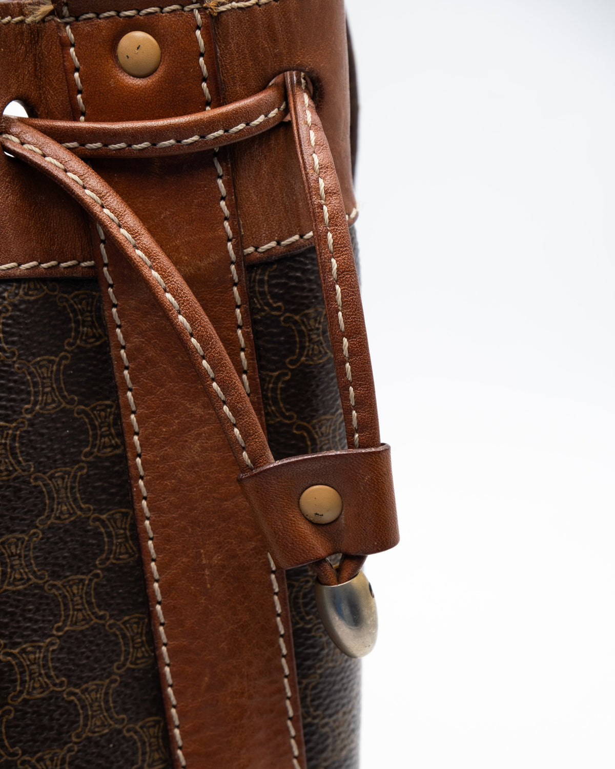 Celine Sac à main Sceau Macadam Marron