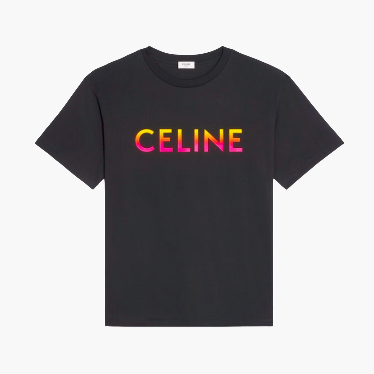 Celine T-Shirt - Fade Logo - Noir