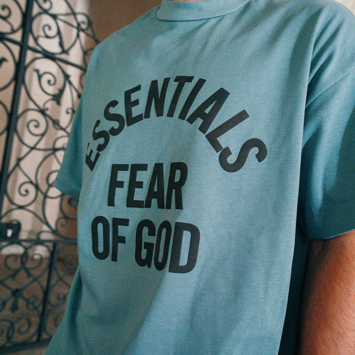T-shirt Essentials Faded Coastal Campus 90'S Short Sleeve Tee Fear of God