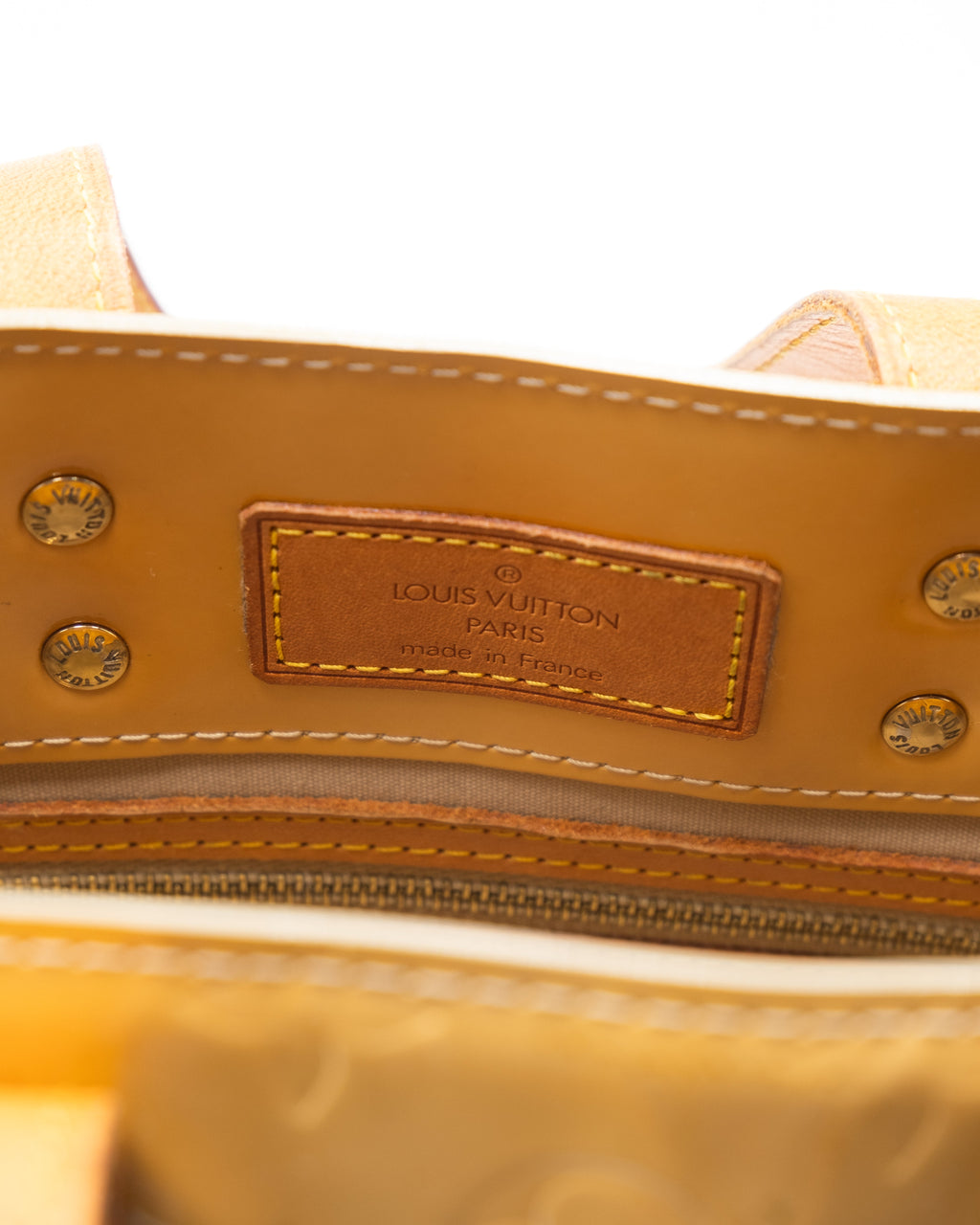 Louis Vuitton Sac à main Vernis Reade Creme PM