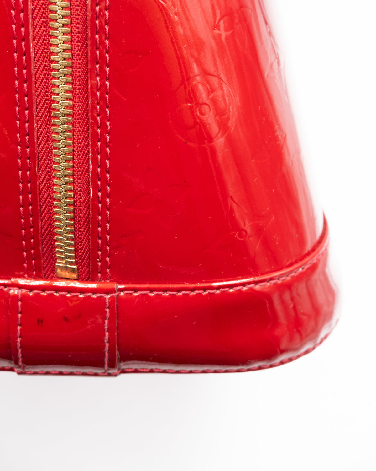Louis Vuitton Sac à main Alma MM Vernis Rouge