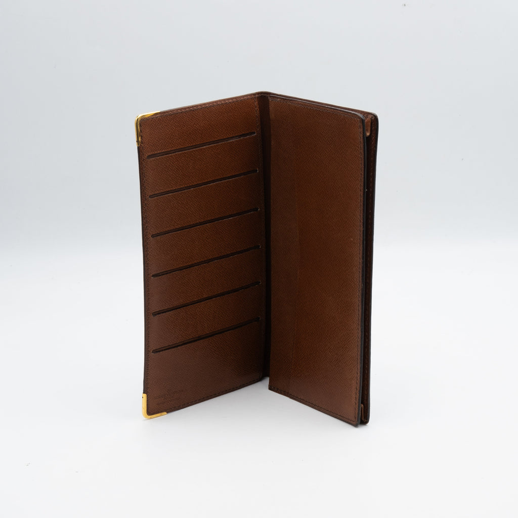 Louis Vuitton Portefeuille Chéquier Monogram Marron
