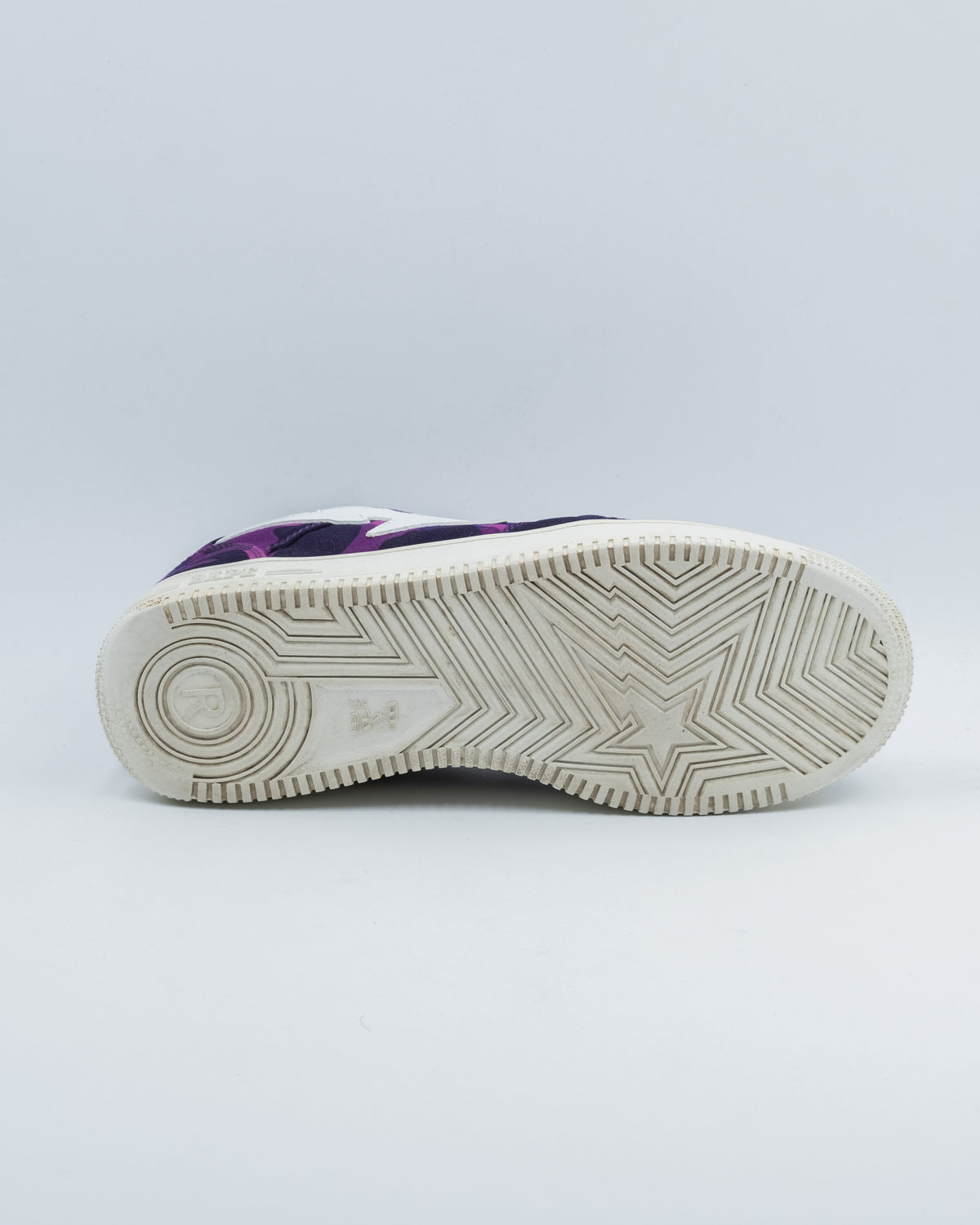 A Bathing Ape BAPE Bapesta Canvas Low 'Purple Camo'