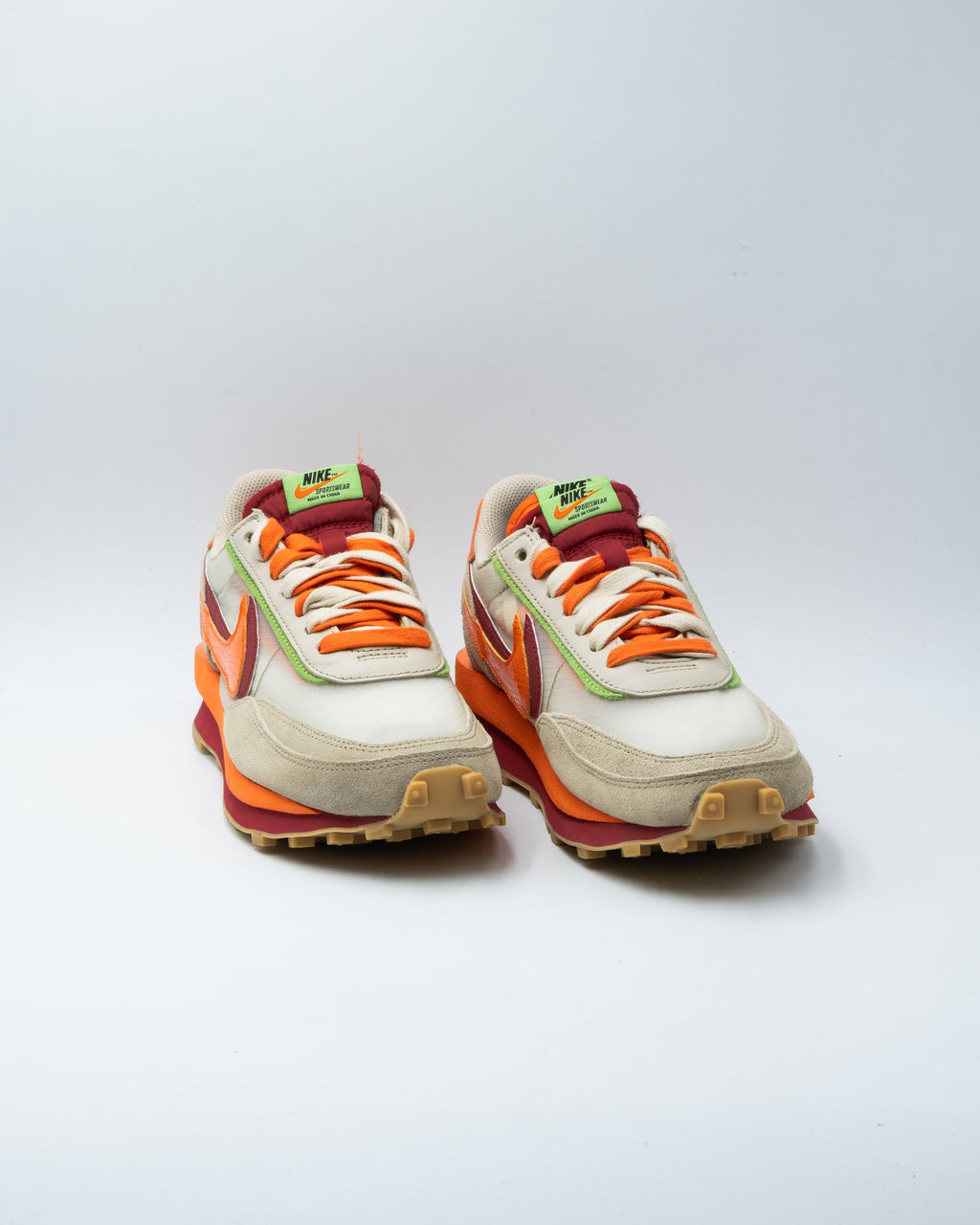 Nike LD Waffle sacai CLOT Kiss of Death Net Orange Blaze