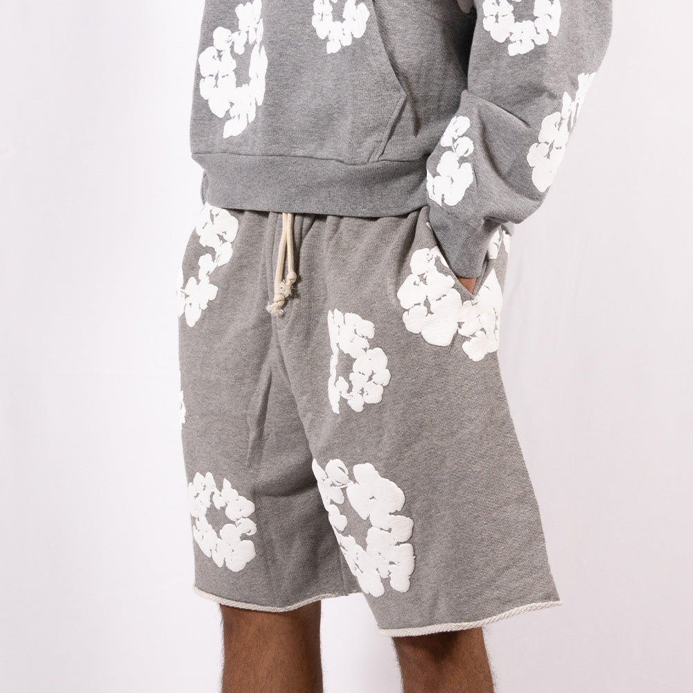 Denim Tears Short The Cotton Wreath Gris