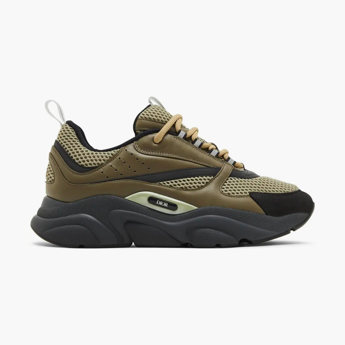 Dior B22 Khaki Black Calfskin