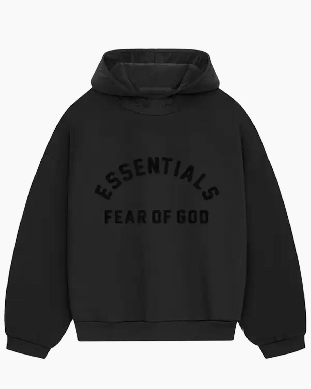 Essentials Fear Of God Hoodie Jet Black Noir