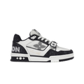 Louis Vuitton Trainer Velcro Strap Monogram Denim Black White
