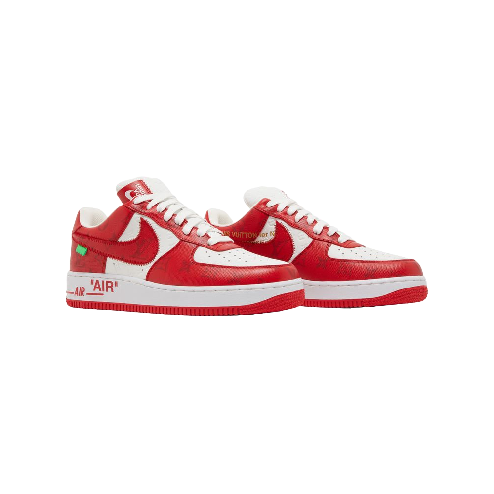 Nike Louis Vuitton Nike Air Force 1 Low By Virgil Abloh White Red