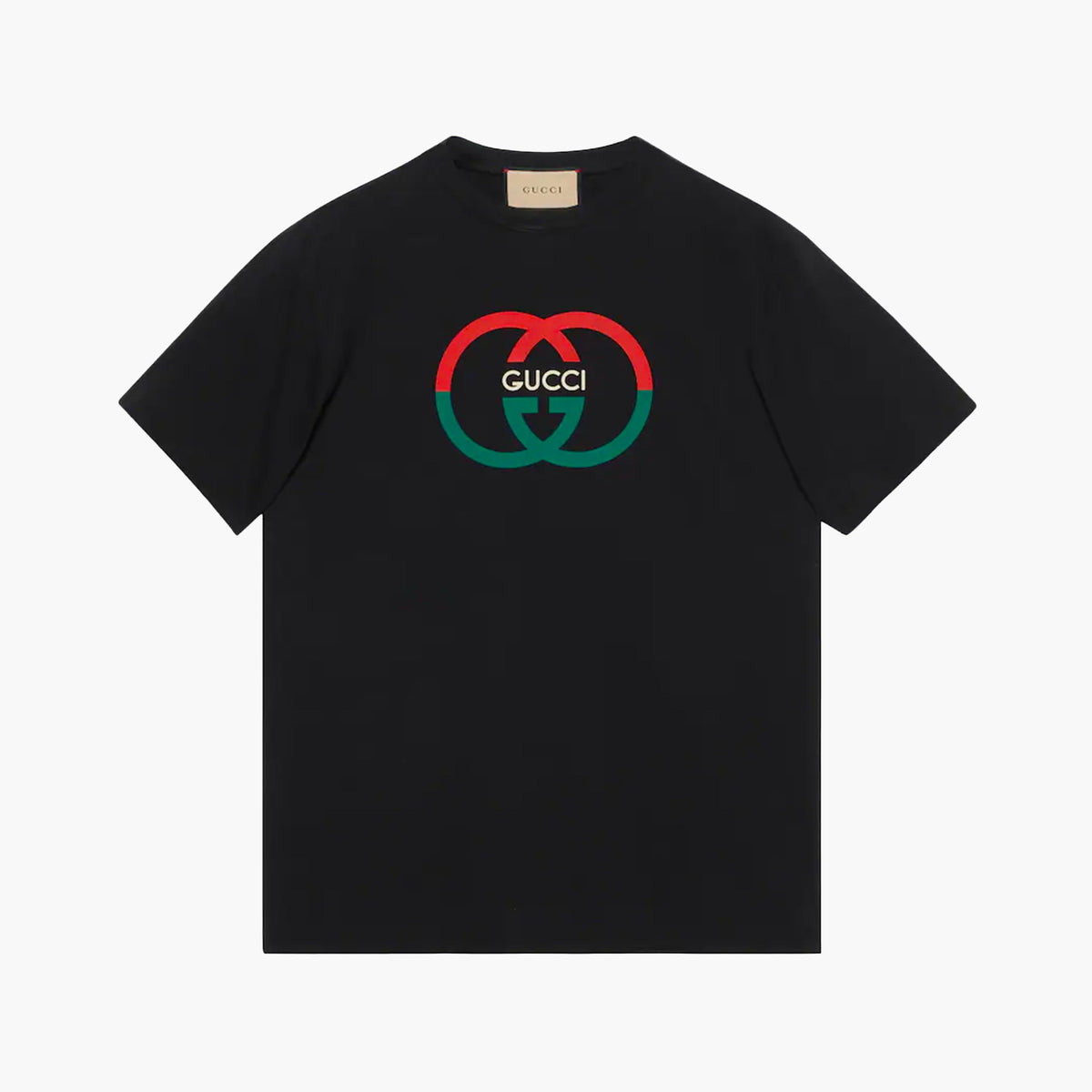 Gucci T-Shirt Jersey Logo Imprime Noir