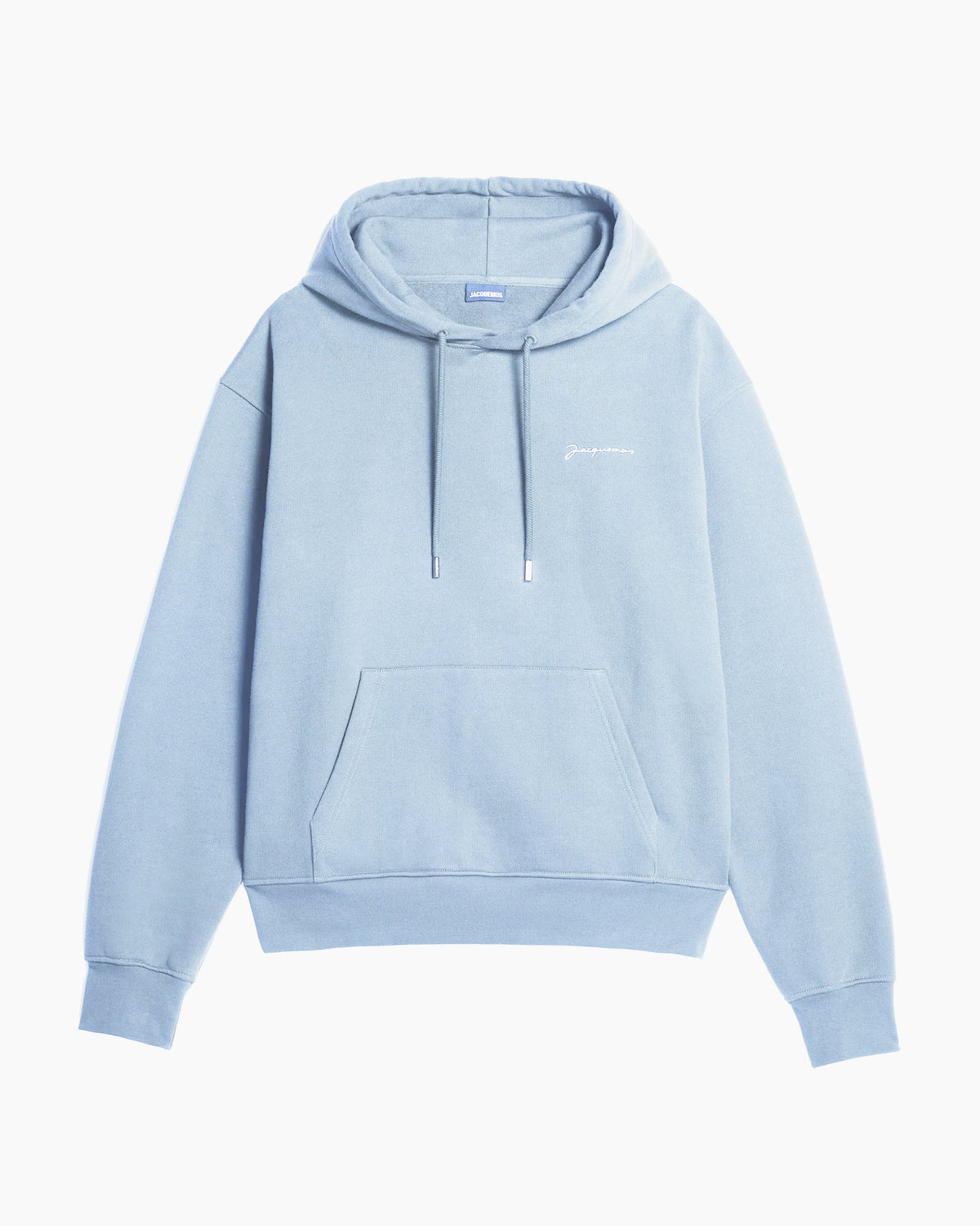 Jacquemus Hoodie Le Sweatshirt Brodé Bleu clair