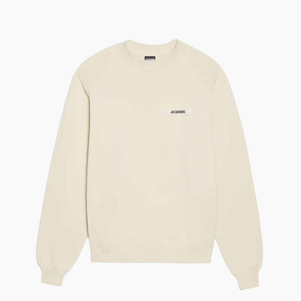 Jacquemus Pull Le Sweatshirt Gros Grain Beige