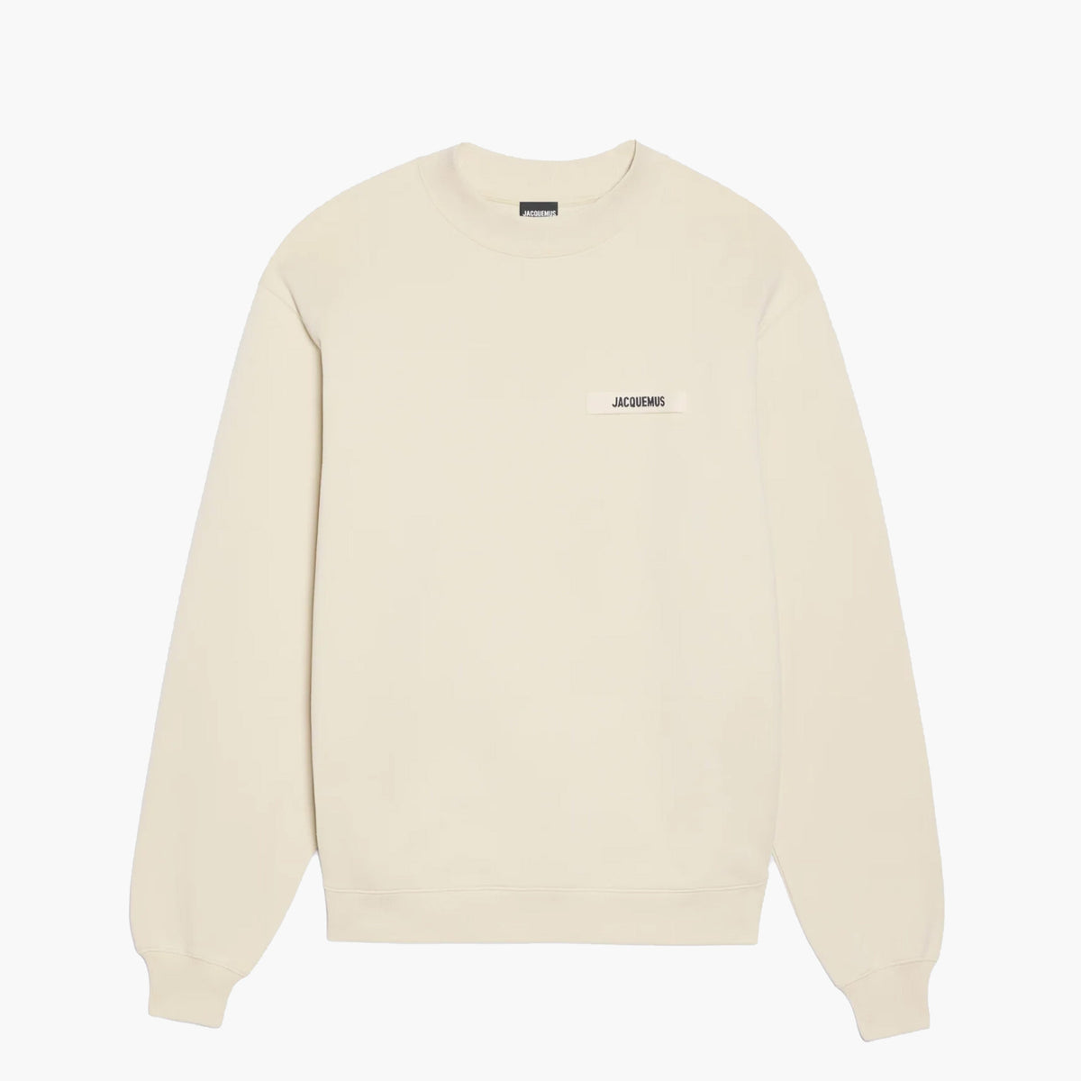 Jacquemus Pull Le Sweatshirt Gros Grain Beige