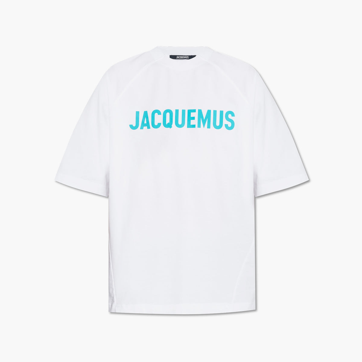 Jacquemus T-shirt Typo Blanc Bleu