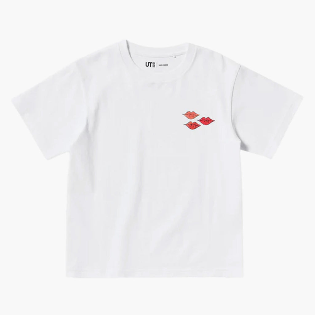 Kaws T-shirt - Graphique Hug KAWS x Warhol - White Pink