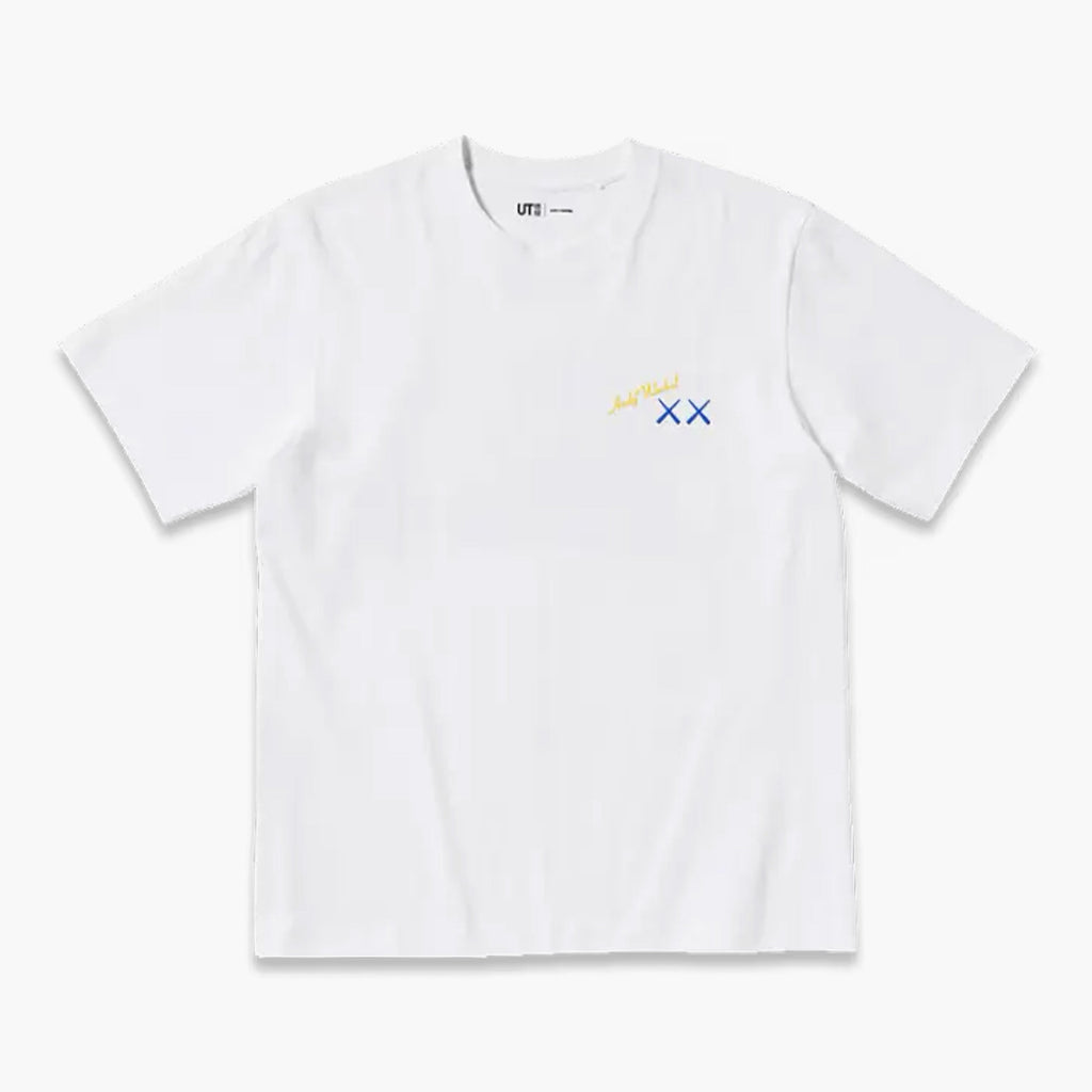 Kaws x Uniqlo x Warhol T-shirt Graphic Banana Bleu Blanc