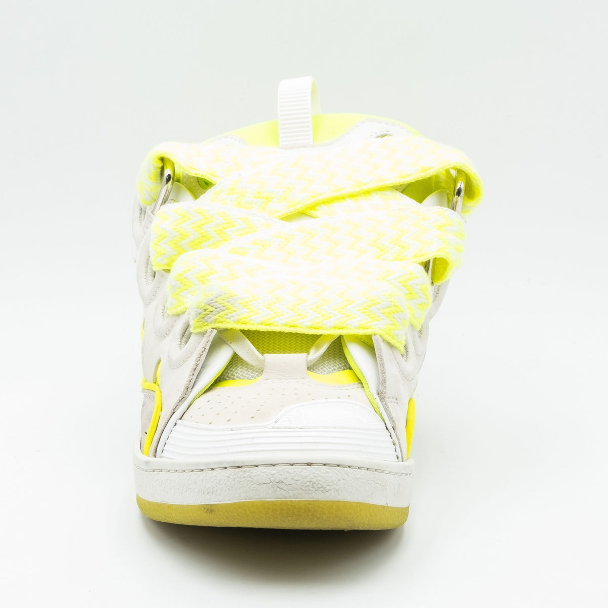 Lanvin Curb Sneaker White Fluo Yellow