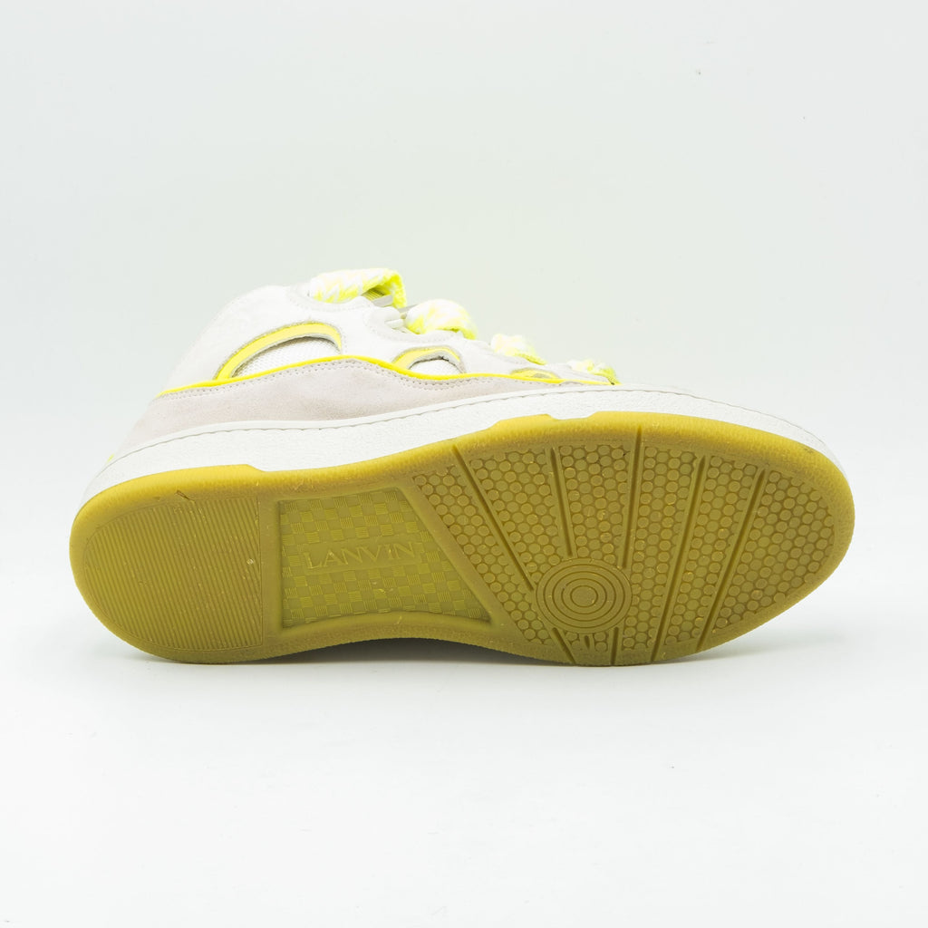 Lanvin Curb Sneaker White Fluo Yellow