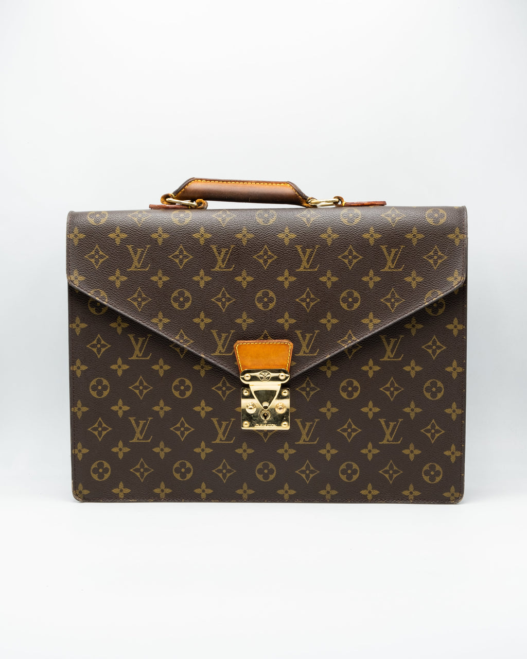 Louis Vuitton Porte Documents Senateur - Monogramme - Marron